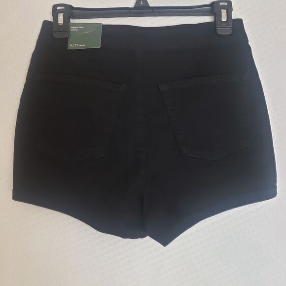 Wild Fable Highest Rise Denim Size 4 27" Waist Black Shorts with 2.5 inseam - Picture 6 of 13